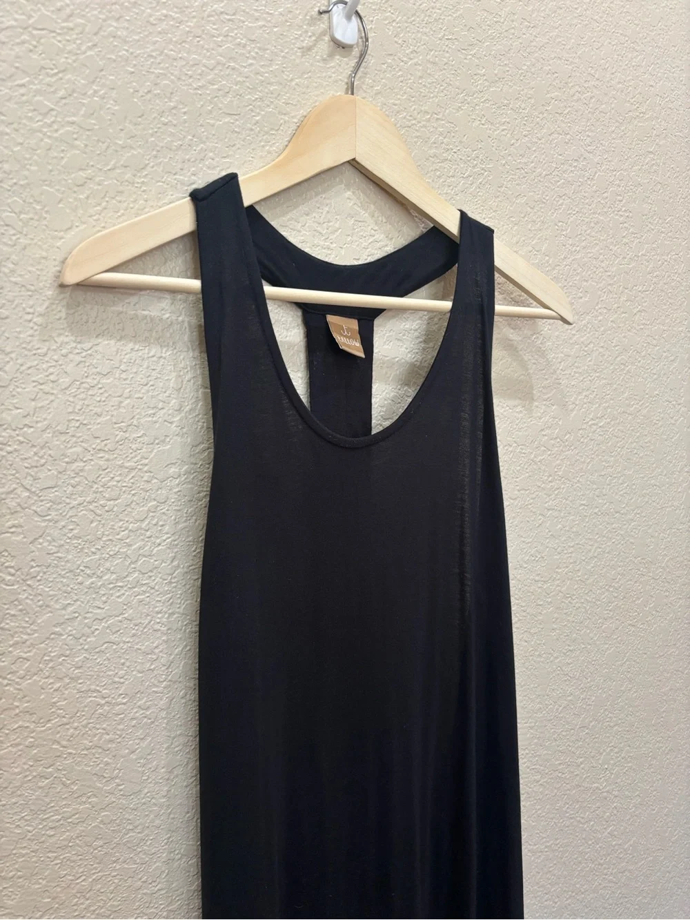 Sleeveless Black Maxi Dress with Beaded Back Detail - Picture 5 of 11
